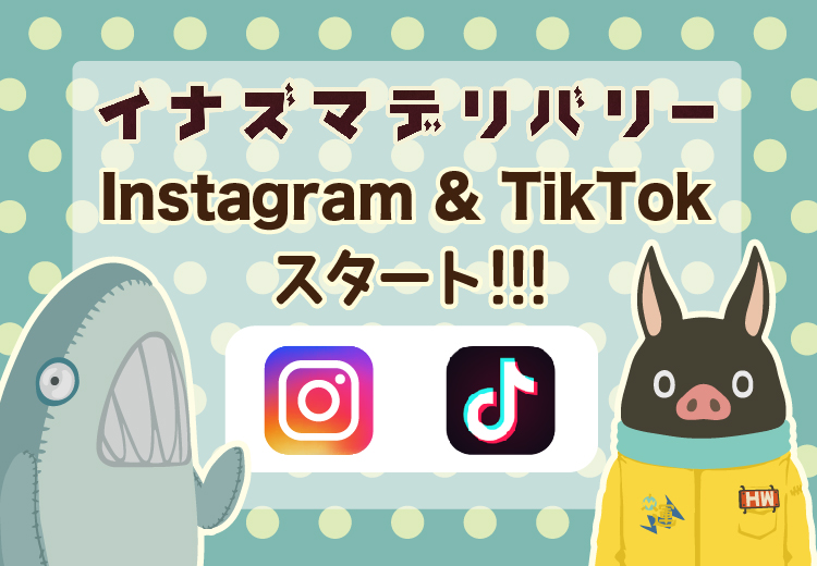 instagram&TickTokスタート
